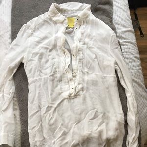 White long sleeve top